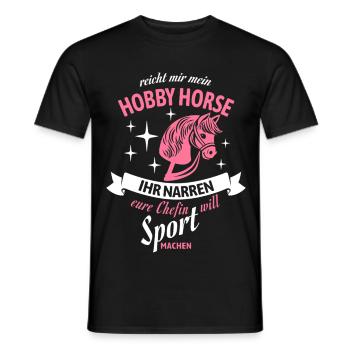 Hobby Horse Chefin Sport-Statement - T-shirt homme - noir - Devant - AI Model Male 178 light (178cm)