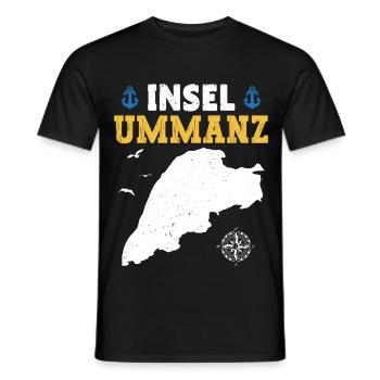 Ostsee Urlaub INSEL UMMANZ Lustiges - Männer T-Shirt - Schwarz - Vorne - AI Model Male 178 light (178cm)