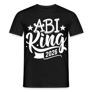 Abi King 2026 - Abitur - Spruch - Men's T-Shirt - black - Front - AI Model Male 178 light (178cm)