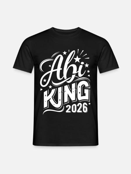 Abi King 2026 - Abitur - Spruch - Men's T-Shirt - black