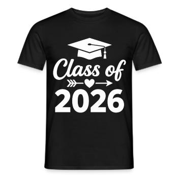 PROMOTION 2026 Diplômés Études de Fin d’Études - T-shirt homme - noir - Devant - AI Model Male 178 light (178cm)