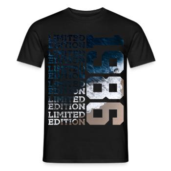 LIMITED EDITION 1986 40 YEARS 40TH BIRTHDAY - Men's T-Shirt - black - Front - AI Model Male 178 light (178cm)