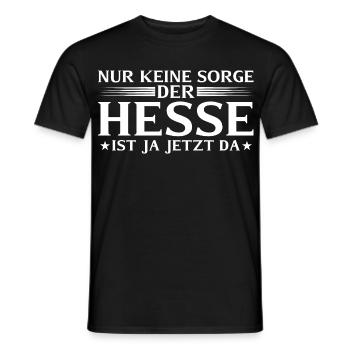 La Hesse est ici maintenant - dialecte hessois - T-shirt homme - noir - Devant - AI Model Male 178 light (178cm)