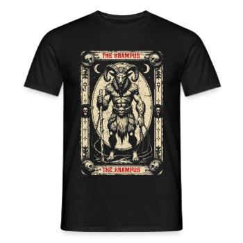 Les créatures mythologiques de Krampus - T-shirt homme - noir - Devant - AI Model Male 178 light (178cm)