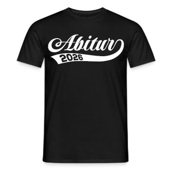 Abi 2026 - Abitur - Retro Gift - Men's T-Shirt - black - Front - AI Model Male 178 light (178cm)