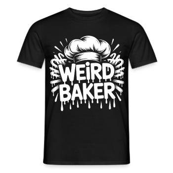 Weird Baker - Men's T-Shirt - black - Front - AI Model Male 178 light (178cm)
