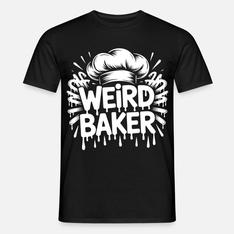 Weird Baker - Männer T-Shirt - Schwarz