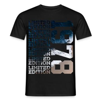 LIMITED EDITION 1978 48 JAHRE 48. GEBURTSTAG - Männer T-Shirt - Schwarz - Vorne - AI Model Male 178 light (178cm)