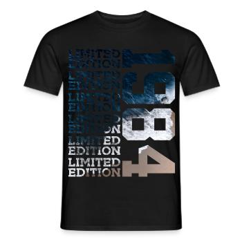 LIMITED EDITION 1984 42 YEARS 42ND BIRTHDAY - Men's T-Shirt - black - Front - AI Model Male 178 light (178cm)