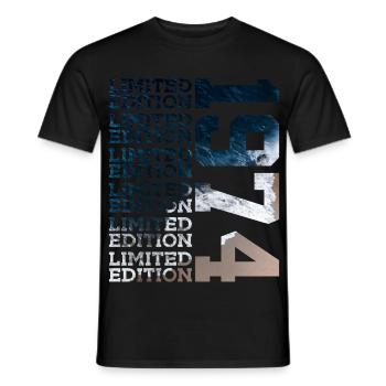 LIMITED EDITION 1974 52 JAHRE 52. GEBURTSTAG - Männer T-Shirt - Schwarz - Vorne - AI Model Male 178 light (178cm)