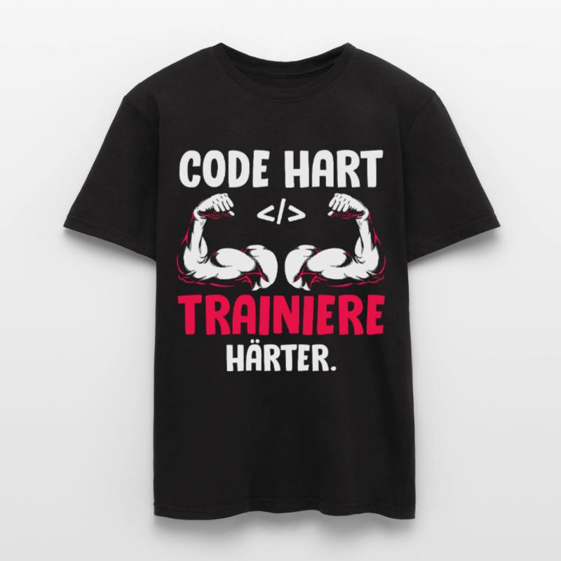 Codeur CODE ENTRAÎNEZ-VOUS PLUS FORT Drôle T-shirt homme
