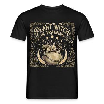 Plant Witch In Training Herb Witch Witchcraft - Men's T-Shirt - black - Front - AI Model Male 178 light (178cm)