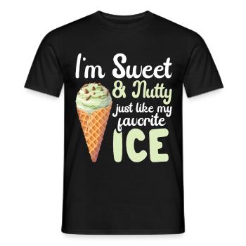 Chocolate Cream Lover Fresh Mint Chocolate - Men's T-Shirt - black - Front - AI Model Male 178 light (178cm)