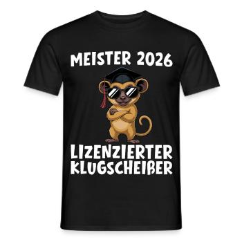 Examen de maître artisan 2026 Formation réussie - T-shirt homme - noir - Devant - AI Model Male 178 light (178cm)
