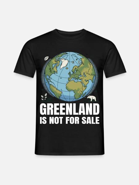 Grønland er ikke til salg - Mænd T-shirt - sort