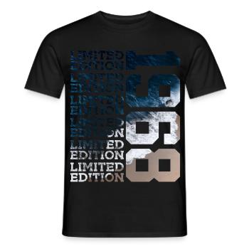 LIMITED EDITION 1968 58 YEARS 58TH BIRTHDAY - Men's T-Shirt - black - Front - AI Model Male 178 light (178cm)