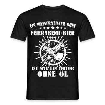 Maître Technicien en Approvisionnement en Eau - T-shirt homme - noir - Devant - AI Model Male 178 light (178cm)