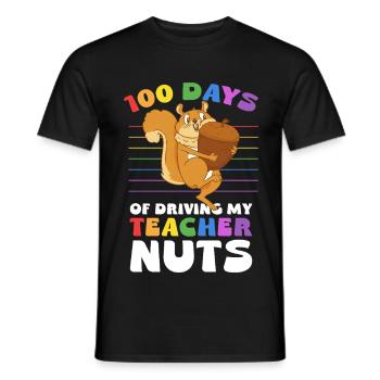 100 Tage treiben Lehrer verrückt - Männer T-Shirt - Schwarz - Vorne - AI Model Male 178 light (178cm)