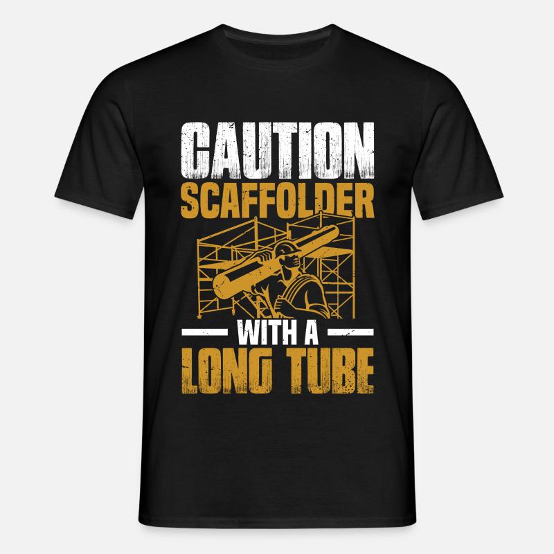  Scaffold Installer Builder Worker Construction - Men's T-Shirt - black