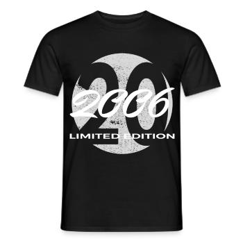 20e anniversaire 2006 cadeau pour hommes et femmes - T-shirt homme - noir - Devant - AI Model Male 178 light (178cm)