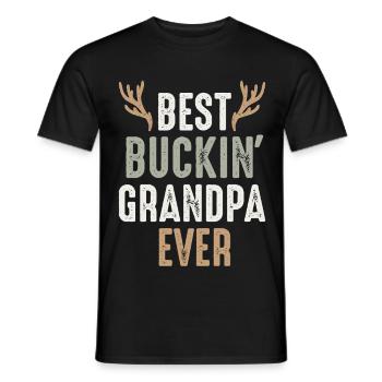 Bester Buckin' Opa aller Zeiten Lustiger Western-Opa - Männer T-Shirt - Schwarz - Vorne - AI Model Male 178 light (178cm)