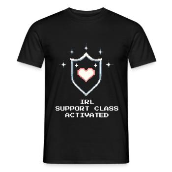 Support Class IRL | Social Work Strength - Men's T-Shirt - black - Front - AI Model Male 178 light (178cm)