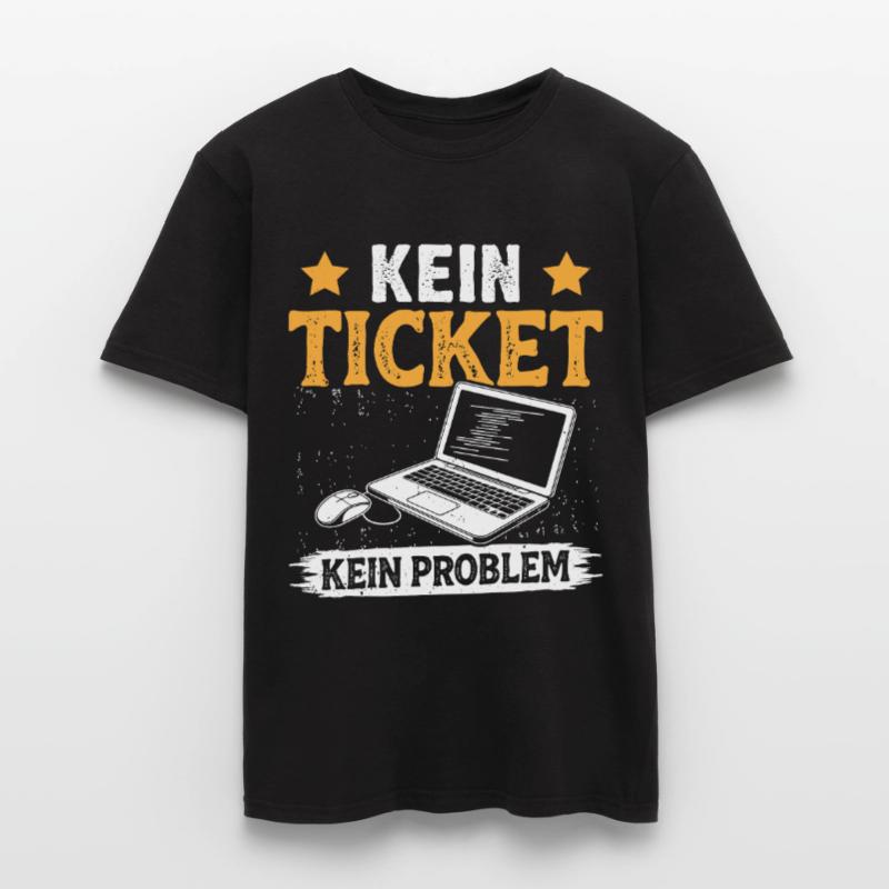 Nerd Computer NO TICKET NO PROBLEM FUNNY Men's T-Shirt