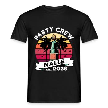 Malle 2026 Mallorca Party - Männer T-Shirt - Schwarz - Vorne - AI Model Male 178 light (178cm)