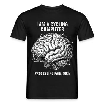 Vélo de route Vélo Vélo Sport Vélo VTT - T-shirt homme - noir - Devant - AI Model Male 178 light (178cm)