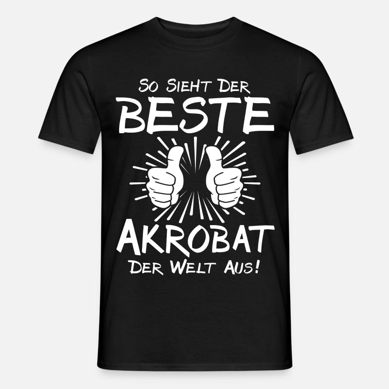 Bester Akrobat - Männer T-Shirt - Schwarz