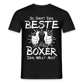 Best Boxer - Men's T-Shirt - black - Front - AI Model Male 178 light (178cm)