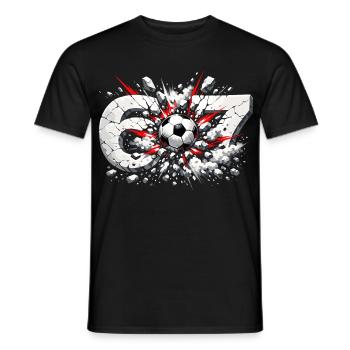 67 Football Six Seven Memes Funny Gift - Men's T-Shirt - black - Front - AI Model Male 178 light (178cm)