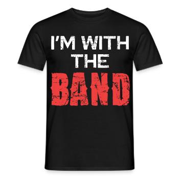 Je suis avec le groupe - T-shirt homme - noir - Devant - AI Model Male 178 light (178cm)