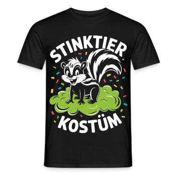 Skunk Costume Confetti Animal Carnival - Men's T-Shirt - black - Front - AI Model Male 178 light (178cm)