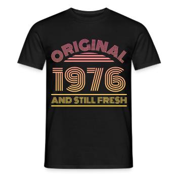 Millésime 1976 - T-shirt homme - noir - Devant - AI Model Male 178 light (178cm)