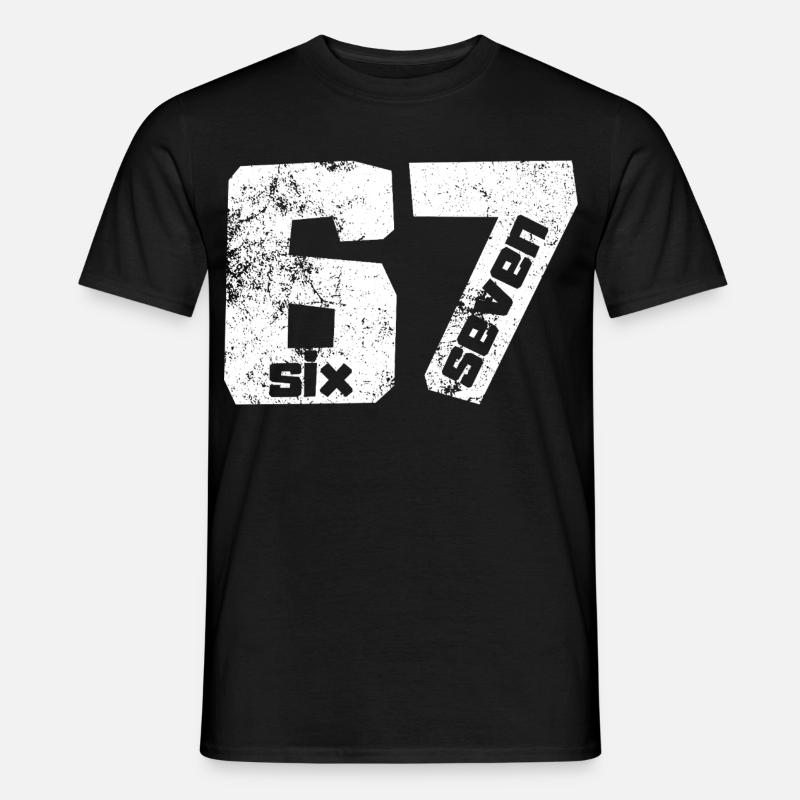 67 Six Seven - Männer T-Shirt - Schwarz