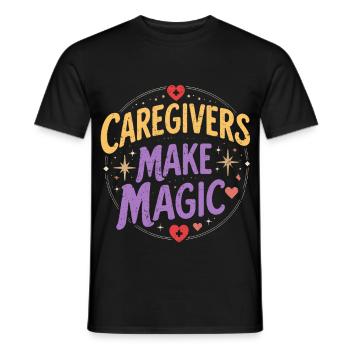 Pflegerin Pfleger Pfleger Altenpflege Magie des Aidants - T-shirt homme - noir - Devant - AI Model Male 178 light (178cm)