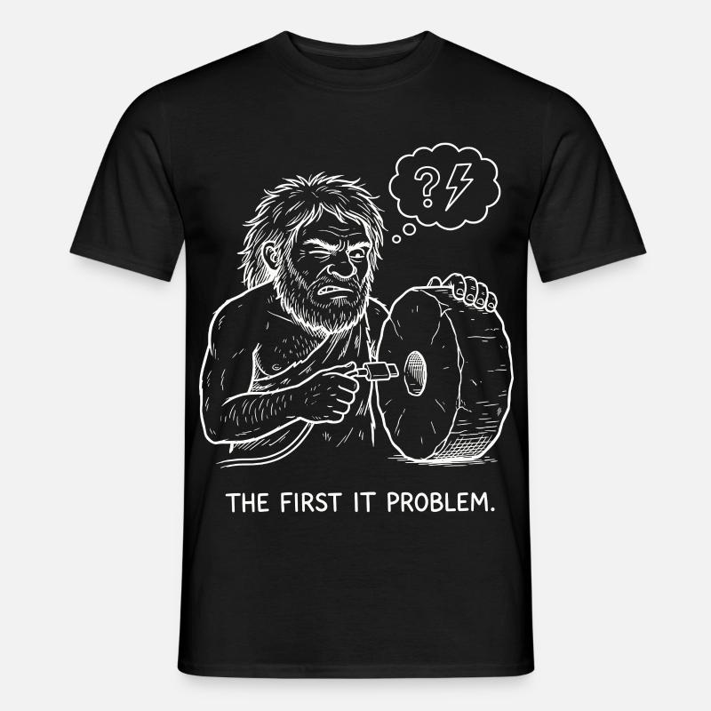 The First IT Problem - Männer T-Shirt - Schwarz