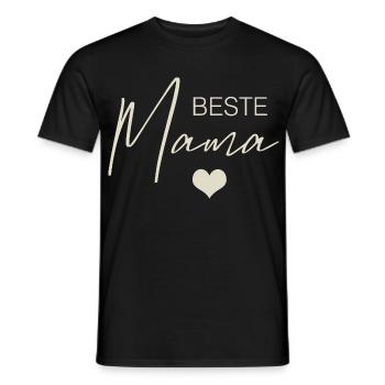 Best Mom - Men's T-Shirt - black - Front - AI Model Male 178 light (178cm)