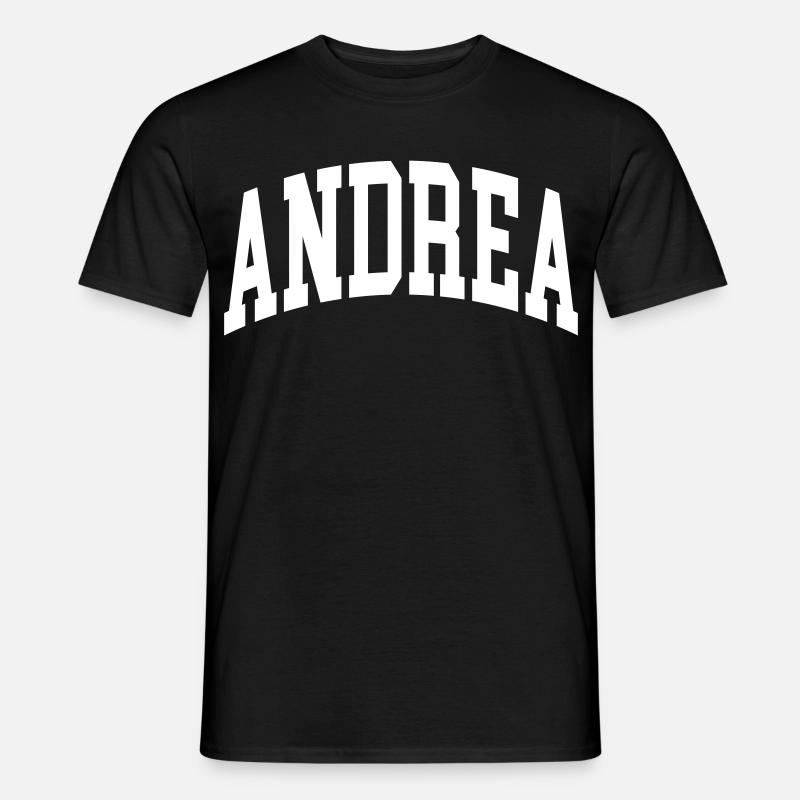 Andrea - Männer T-Shirt - Schwarz