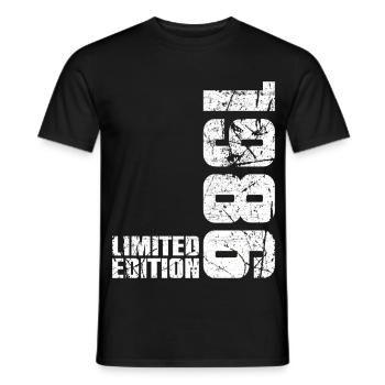 40ème Anniversaire Homme Femme 40 ans 1986 Cadeau - T-shirt homme - noir - Devant - AI Model Male 178 light (178cm)