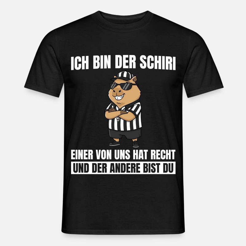 Arbitre Capybara - Arbitre impartial - T-shirt homme - noir