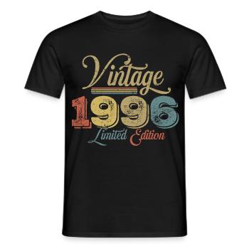30e anniversaire du millésime 1996 - T-shirt homme - noir - Devant - AI Model Male 178 light (178cm)