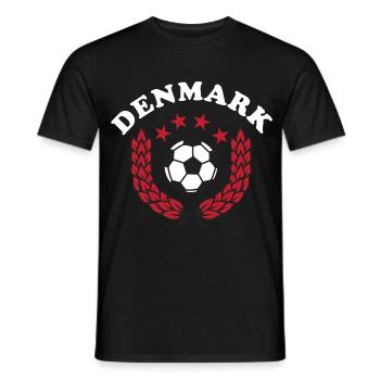 Football au Danemark - T-shirt homme - noir - Devant - AI Model Male 178 light (178cm)