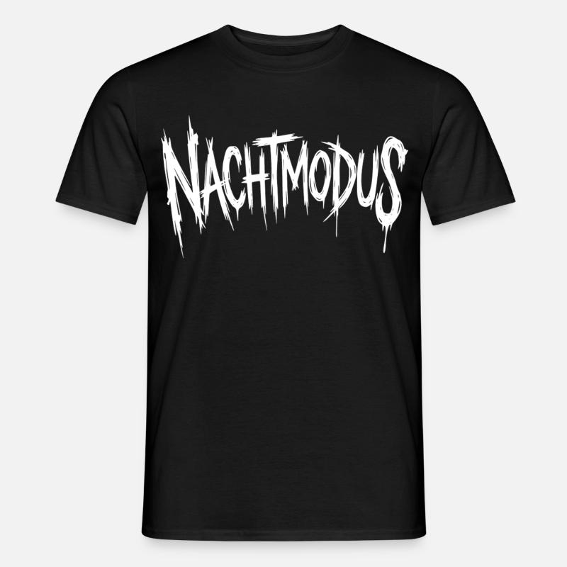 Nachtmodus - Männer T-Shirt - Schwarz