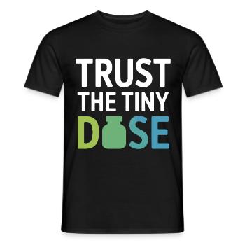 Homeopathy Trust The Tiny Dose Professional Gear  - Men's T-Shirt - black - Front - AI Model Male 178 light (178cm)