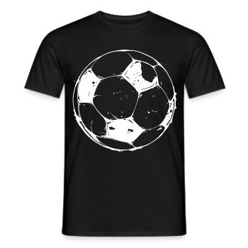 Soccer Drawing - Men's T-Shirt - black - Front - AI Model Male 178 light (178cm)