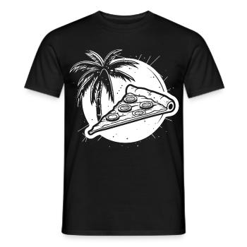Graphique de pizza - T-shirt homme - noir - Devant - AI Model Male 178 light (178cm)