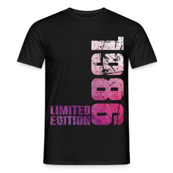 40. Jubiläum Mann Frau 40 Jahre 1986 Geschenk - Männer T-Shirt - Schwarz - Vorne - AI Model Male 178 light (178cm)