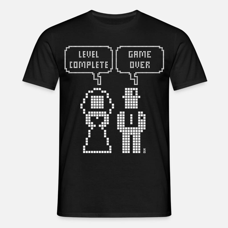 Level Complete – Game Over (Bryllupspolterabend Pixel W) - T-shirt til herrer - sort